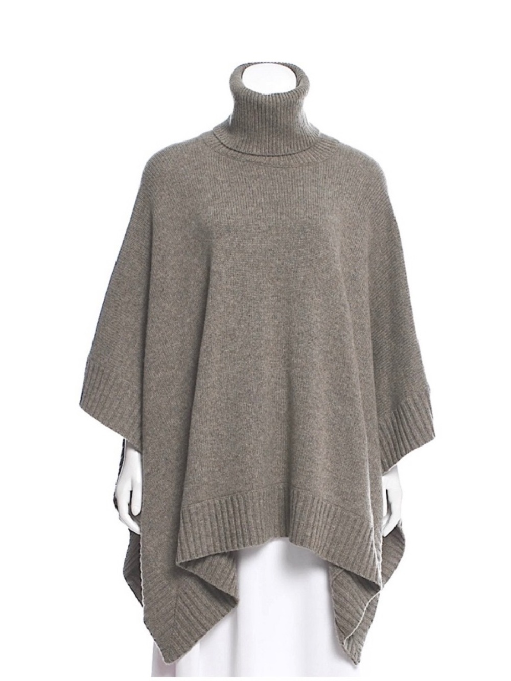 Ralph Lauren Blue Label Cashmere, Italian Yarn Poncho, Gray, Size XS/S, NWT